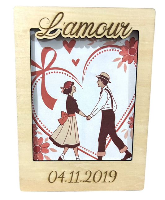 Cadre "Amour" avec inscription