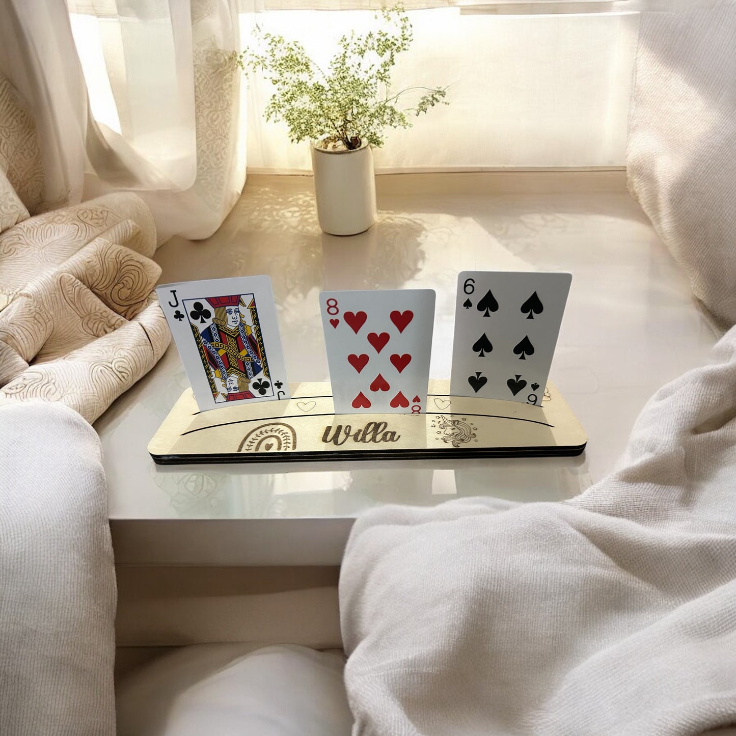Porte-cartes de jeux de cartes ou de société personnalisé