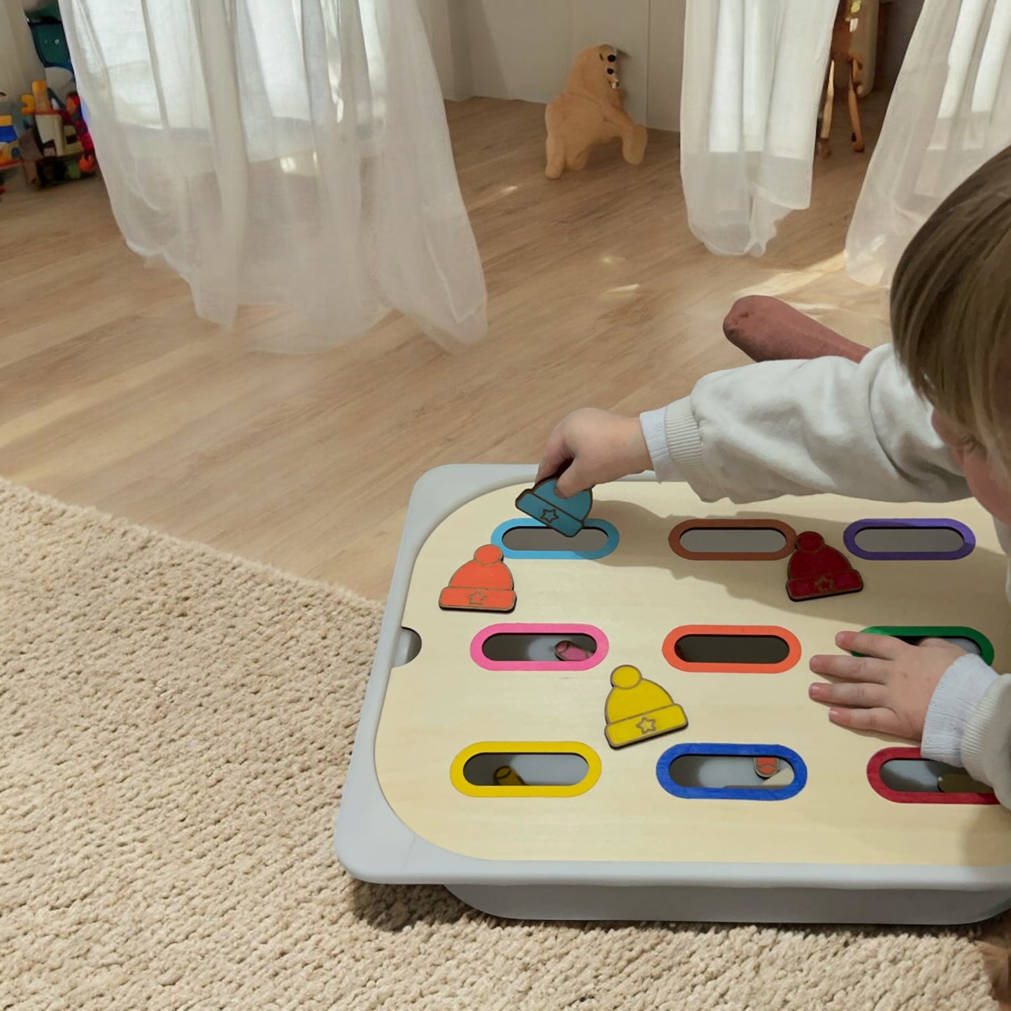 Couvercle Trofast avec Inserts - Apprentissage des Couleurs et Motricité