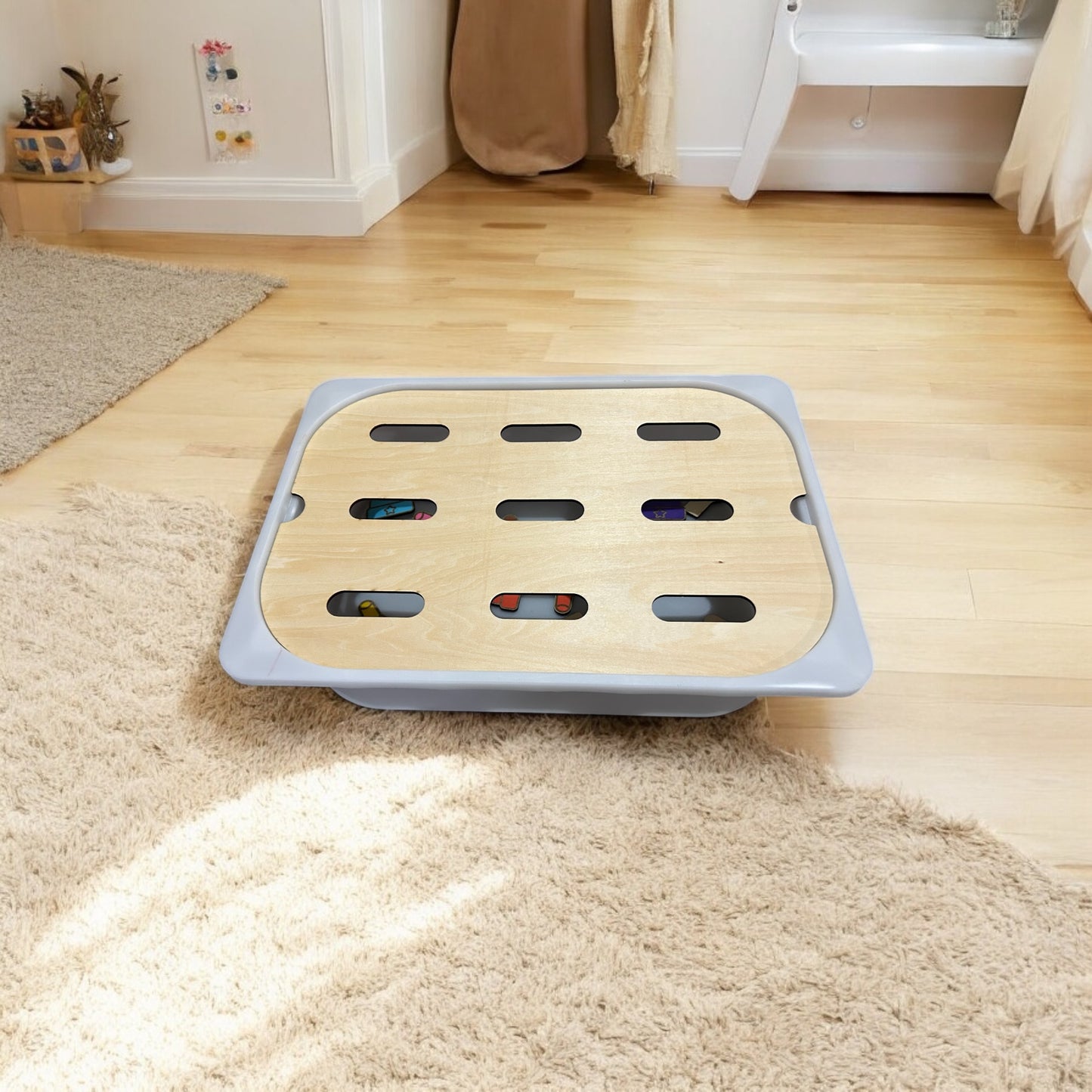 Couvercle Trofast avec Inserts - Apprentissage des Couleurs et Motricité