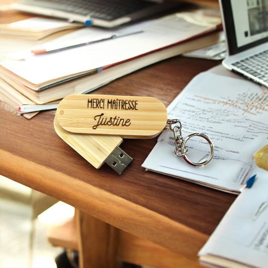 Clé USB en bois personnalisée – 8 Go