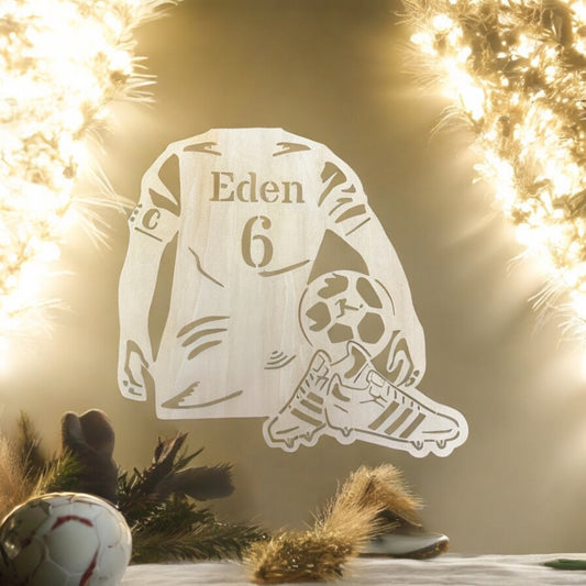 Maillot de foot en bois personnalisable